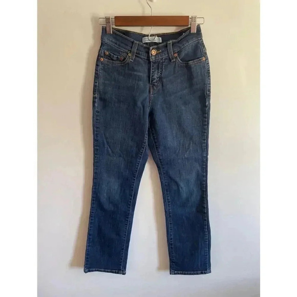 Women's Levi's Perfectly Slimming Straight 512 Jeans - Size 24 Blue Size 2 0264 - Picture 1 of 13